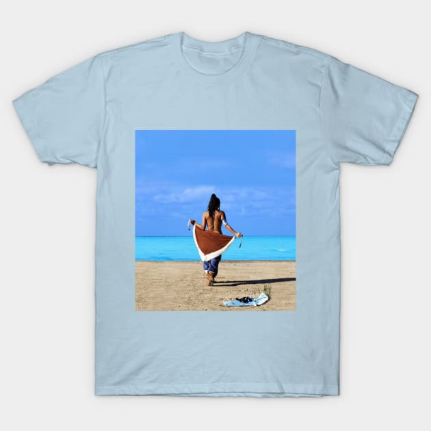 Korra at the Beach T-Shirt by JMaxCee